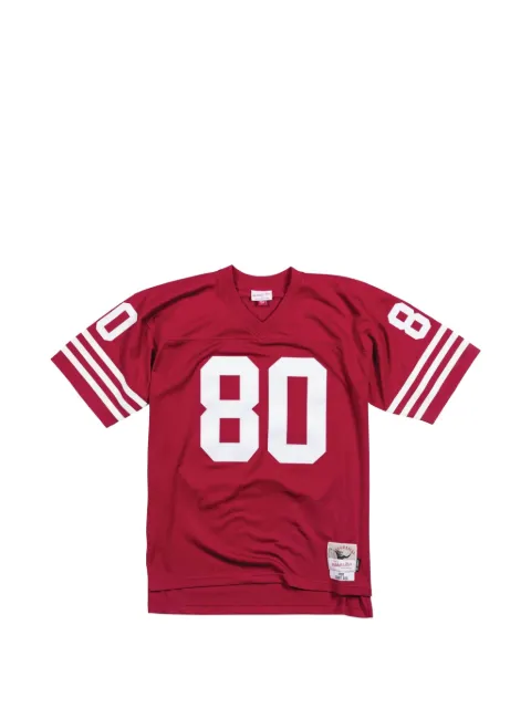 Mitchell & Ness NBA San Francisco 49ers 90 Jerry Rice striped legacy T-shirt