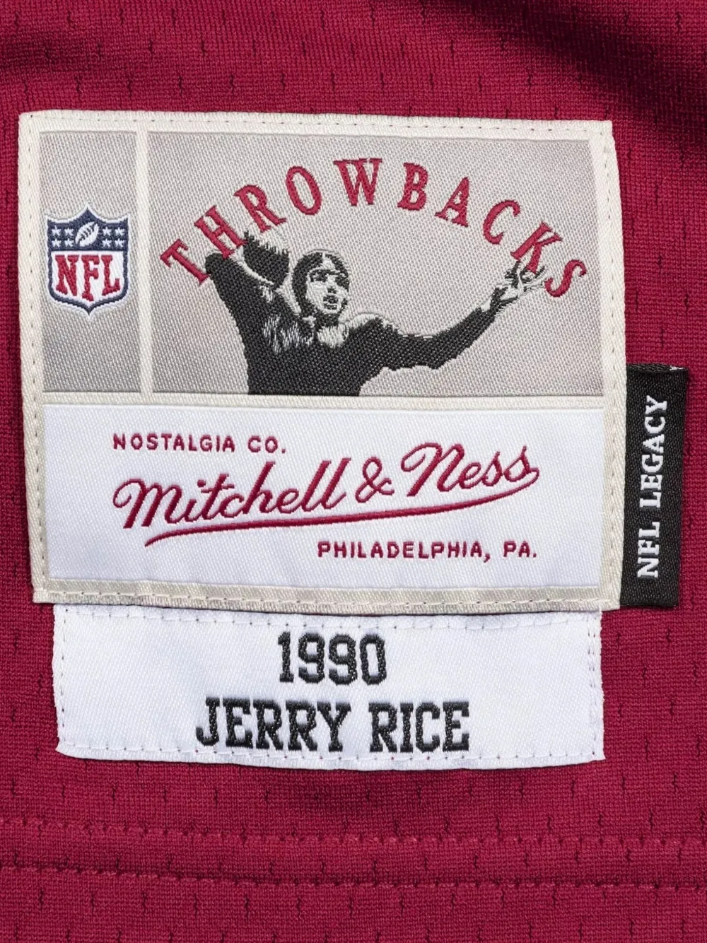 Mitchell & Ness Jersey met nummerdetail Rood