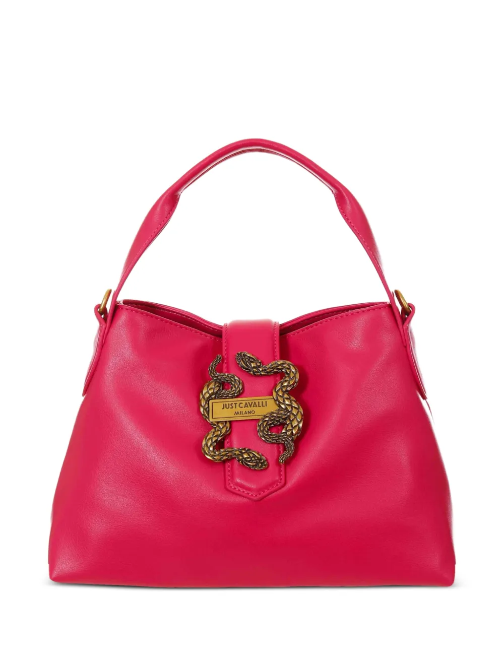 Just Cavalli snake-buckle tote bag - Rosa