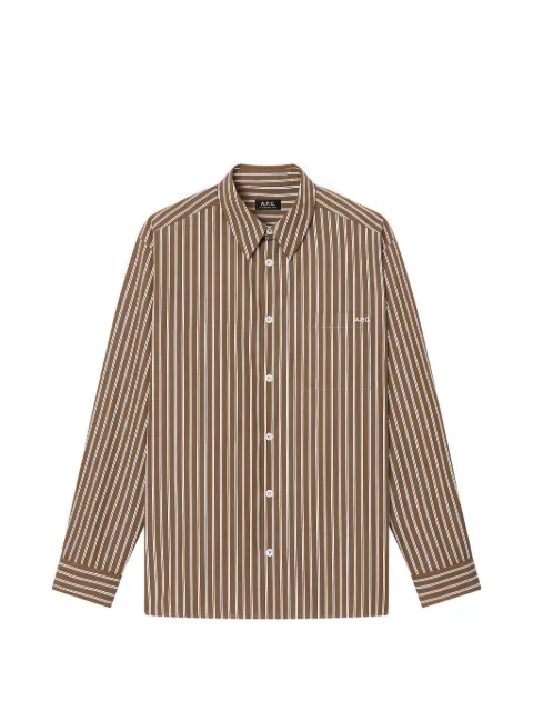 A.P.C. striped pocket shirt