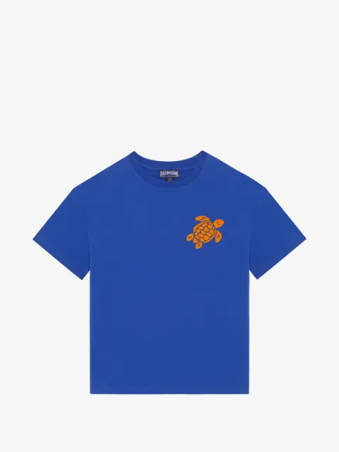 Vilebrequin Kids playera con tortuga estampada
