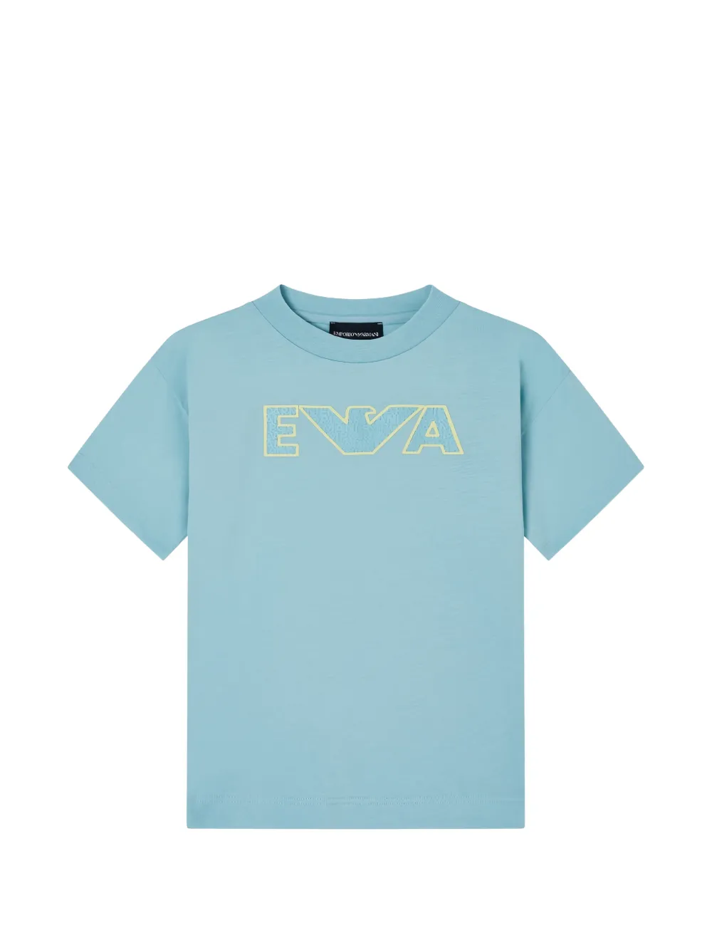 Emporio Armani Kids crew-neck T-shirt - Blau