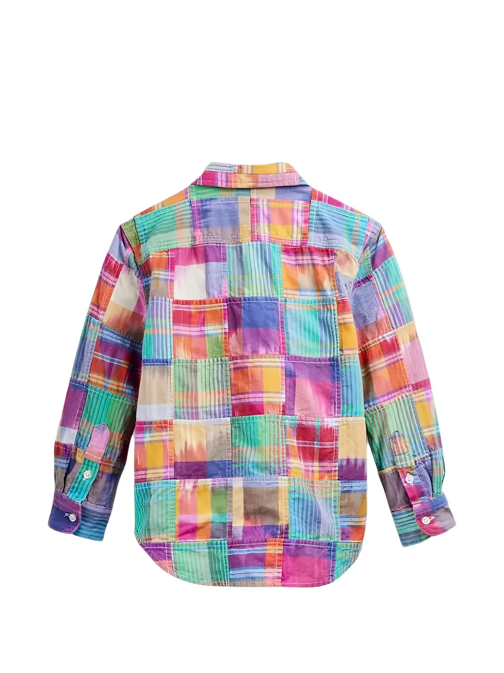 POLO RALPH LAUREN KIDS Geruit shirt met borstzakken Roze