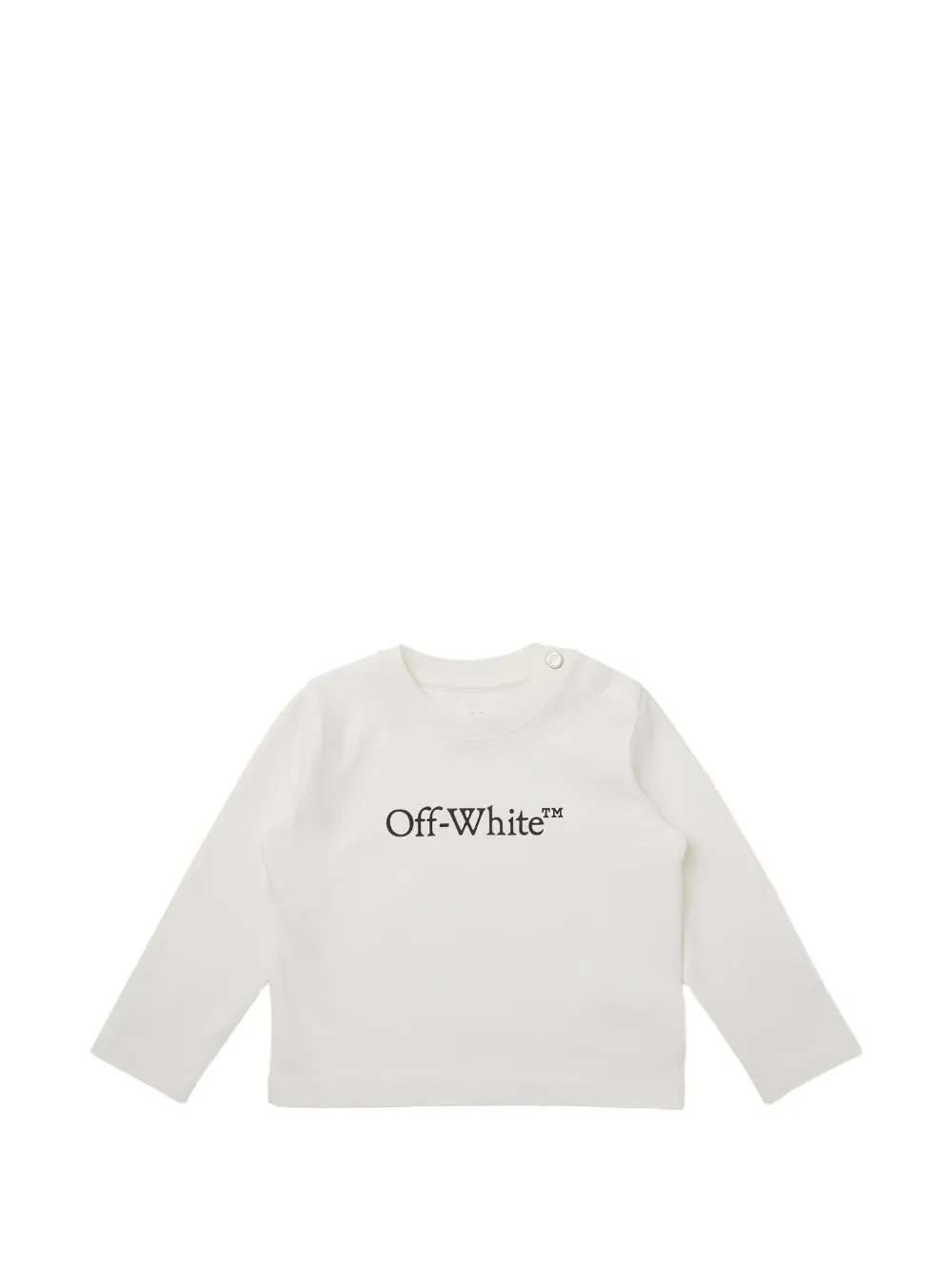 Off-White Kids logo-print crew-neck T-shirt - Bianco