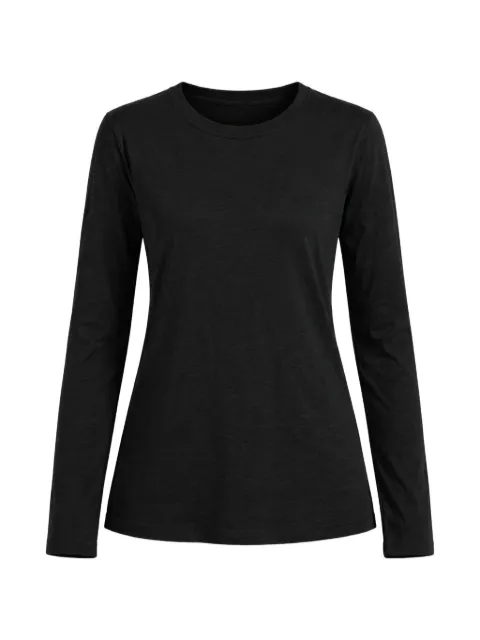 Velvet long-sleeve T-shirt