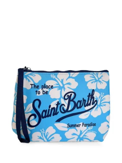 MC2 Saint Barth Aline hibiscus-print clutch bag
