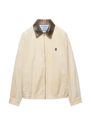 Prada Old Denim Blouson Jacket | White | FARFETCH