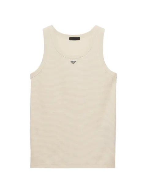 Prada camiseta con cuello redondo