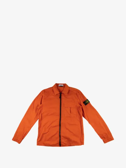 Stone Island chamarra con bolsillos y cierre