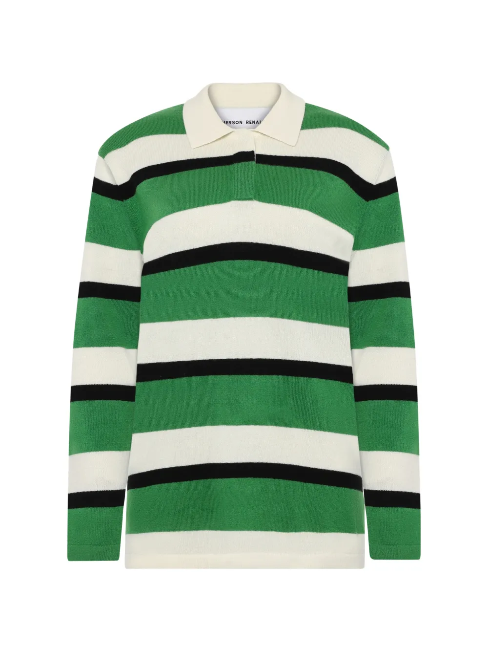 Emerson Renaldi striped polo top - Grün