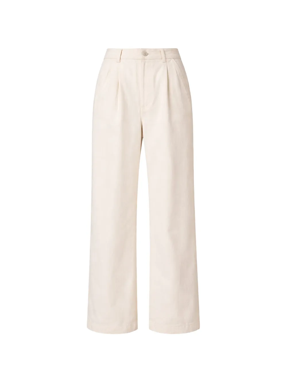 Reformation Pleated Trousers In Neutral