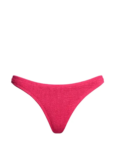 Bond-eye textured brief bikini bottoms