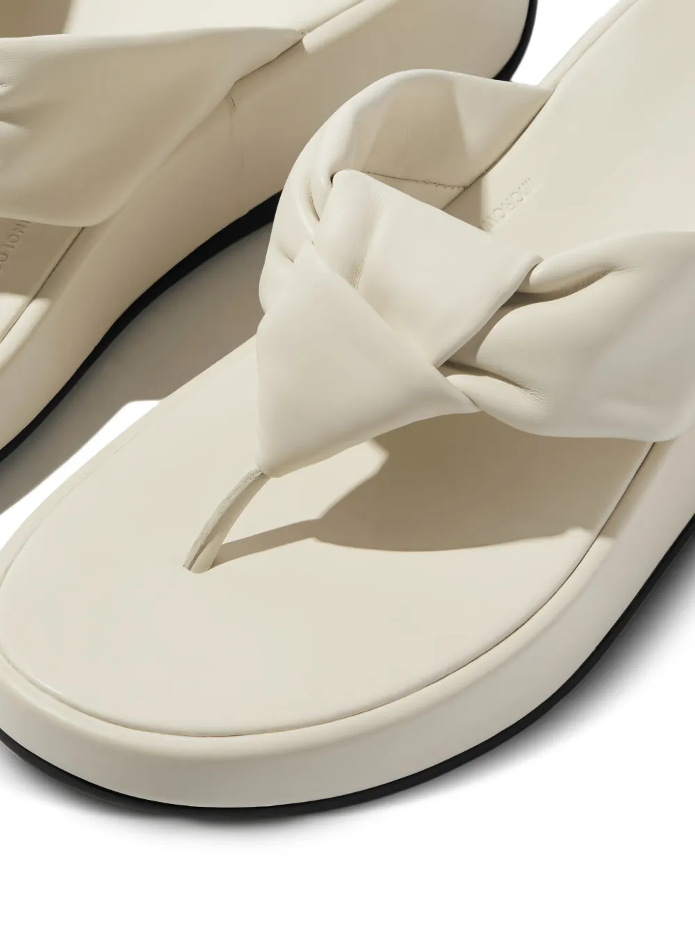 FitFlop F-Mode sandalen met plateauzool en geknoopt detail Beige