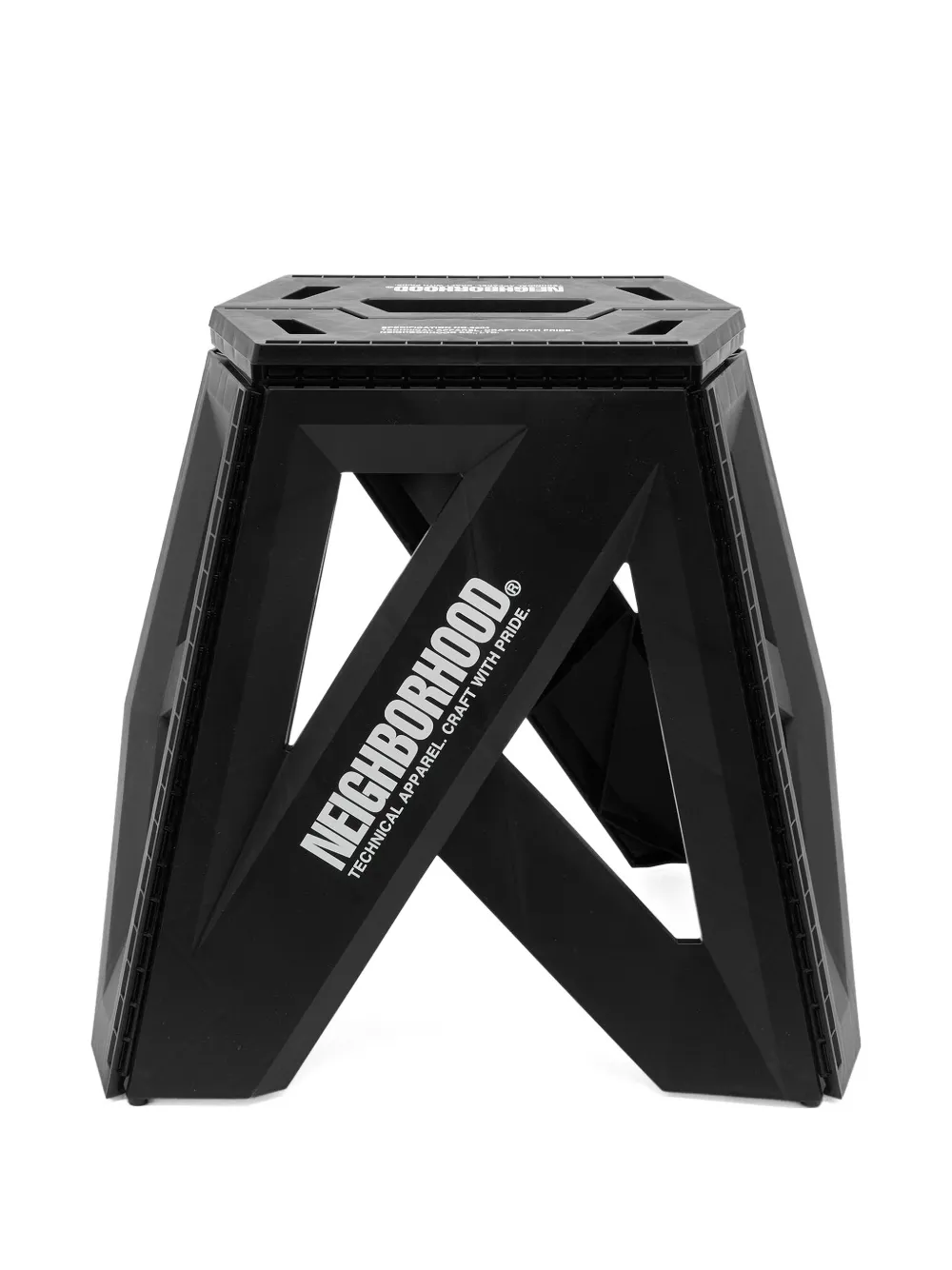 Neighborhood logo foldable chair - Nero