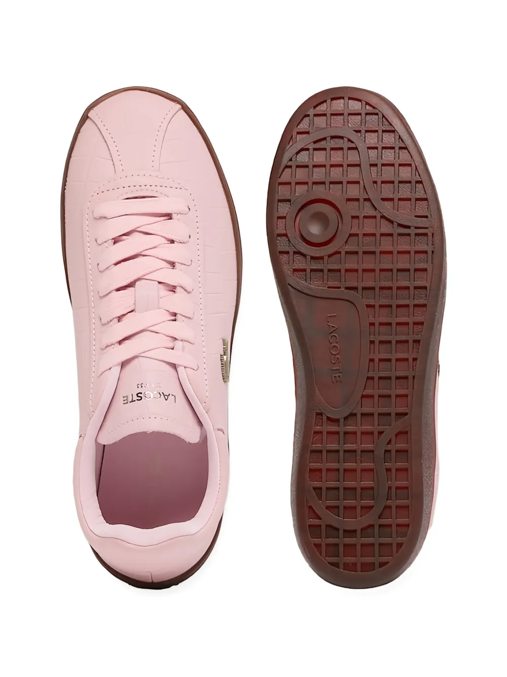 Lacoste Baseshot sneakers met logodetail Roze