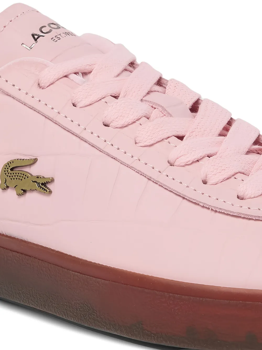 Lacoste Baseshot sneakers met logodetail Roze