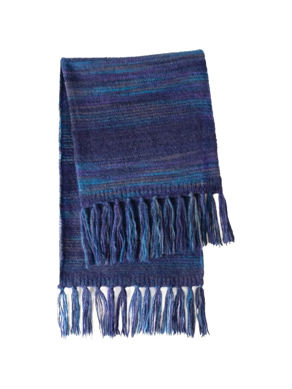 Xirena Fringed Ombre Scarf In Blue