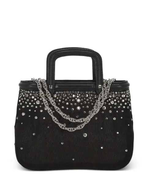 Rodo chain-detail crystal-embellished tote bag