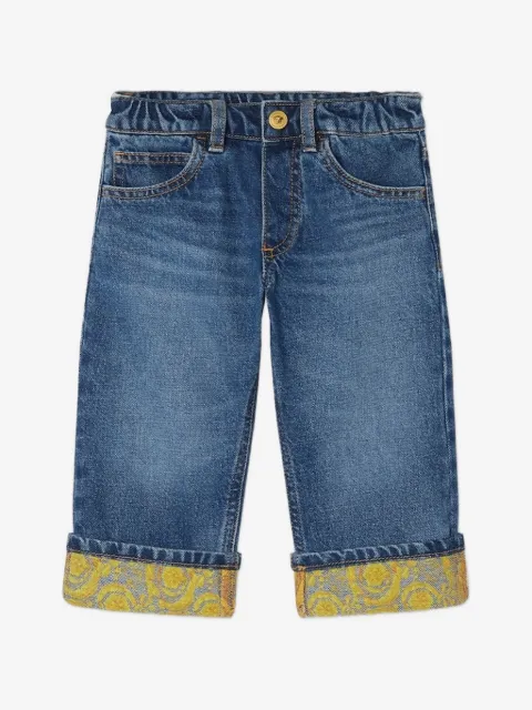 Versace Kids patterned-jacquard shorts