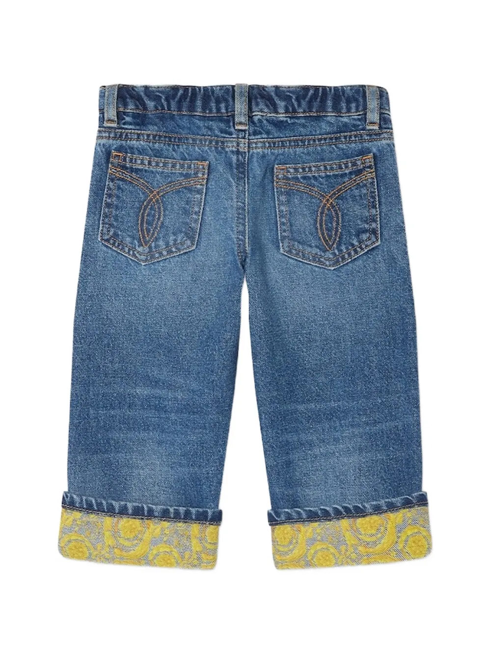 Versace Kids Shorts met jacquard Blauw