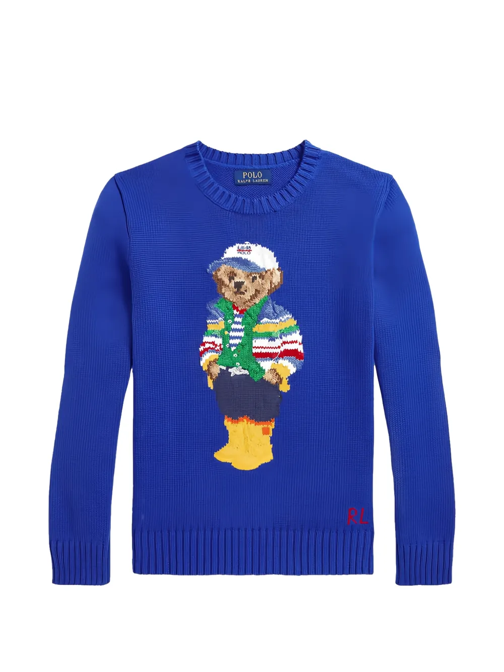 POLO RALPH LAUREN KIDS Polo Bear crewneck sweater - Blu