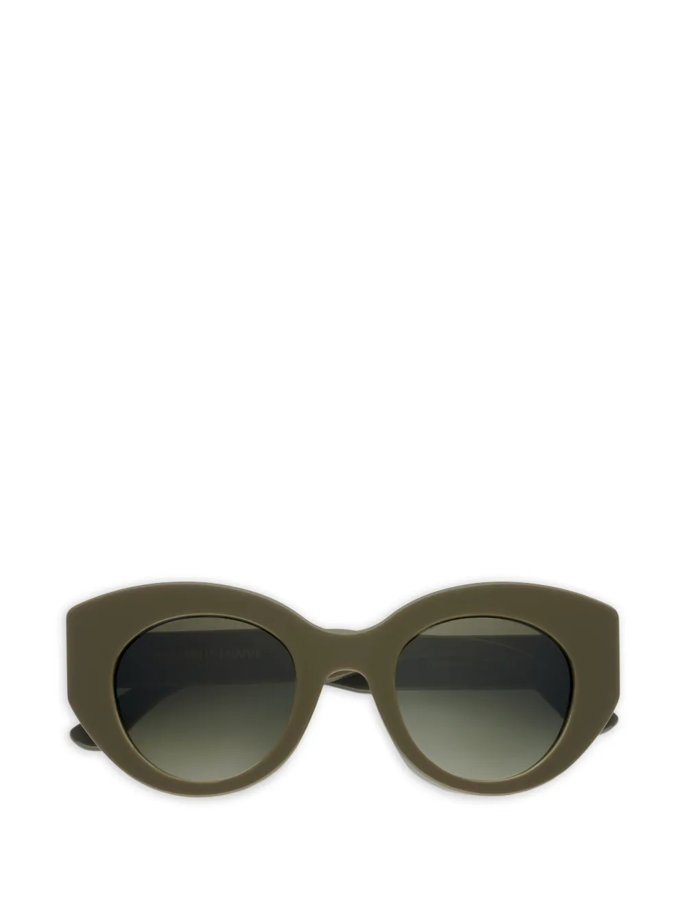Emmanuelle Khanh Cloud round frame sunglasses - Verde