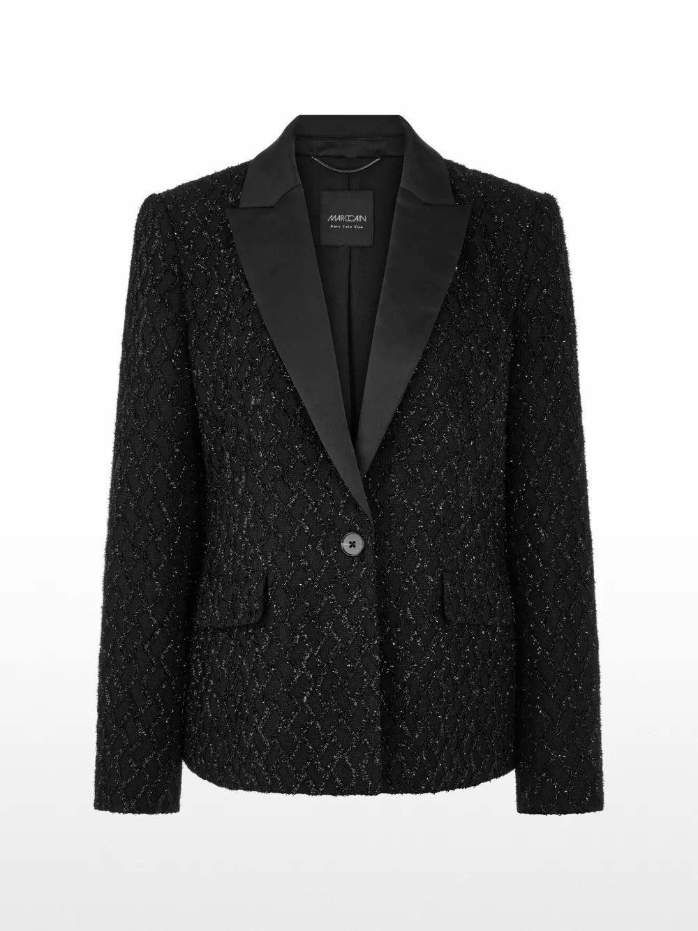 MARCCAIN sparkling-embellished blazer - Schwarz