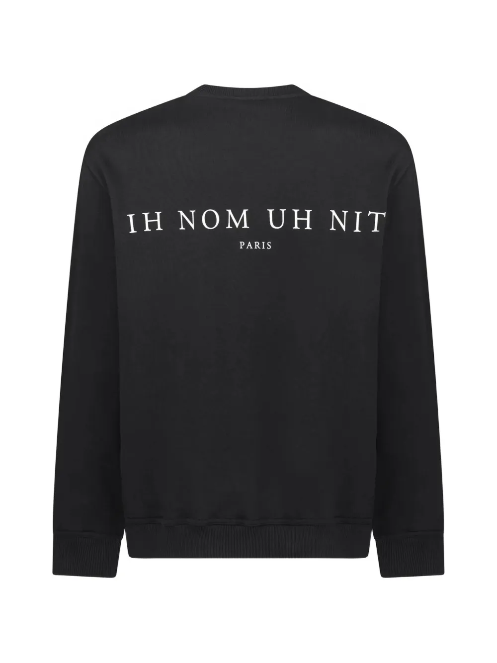 Ih Nom Uh Nit Sweater met palm-print en ronde hals Zwart