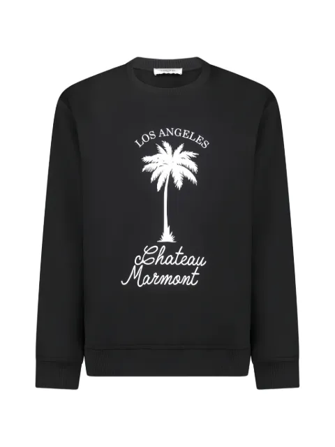 Ih Nom Uh Nit palm-print crew-neck sweatshirt