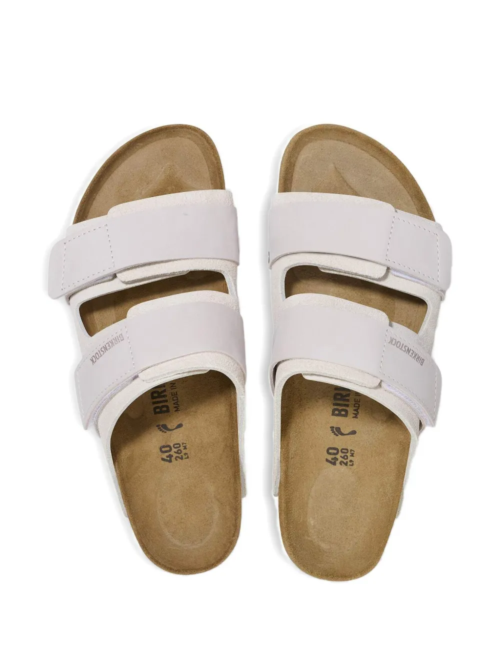 Birkenstock Uji suède sandalen met bandje Wit