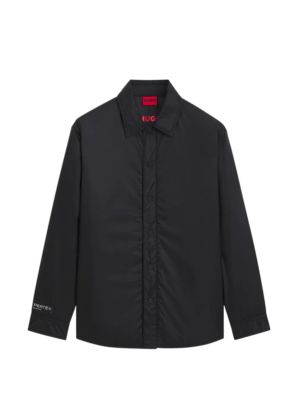 HUGO button long-sleeve shirt jacket - Nero