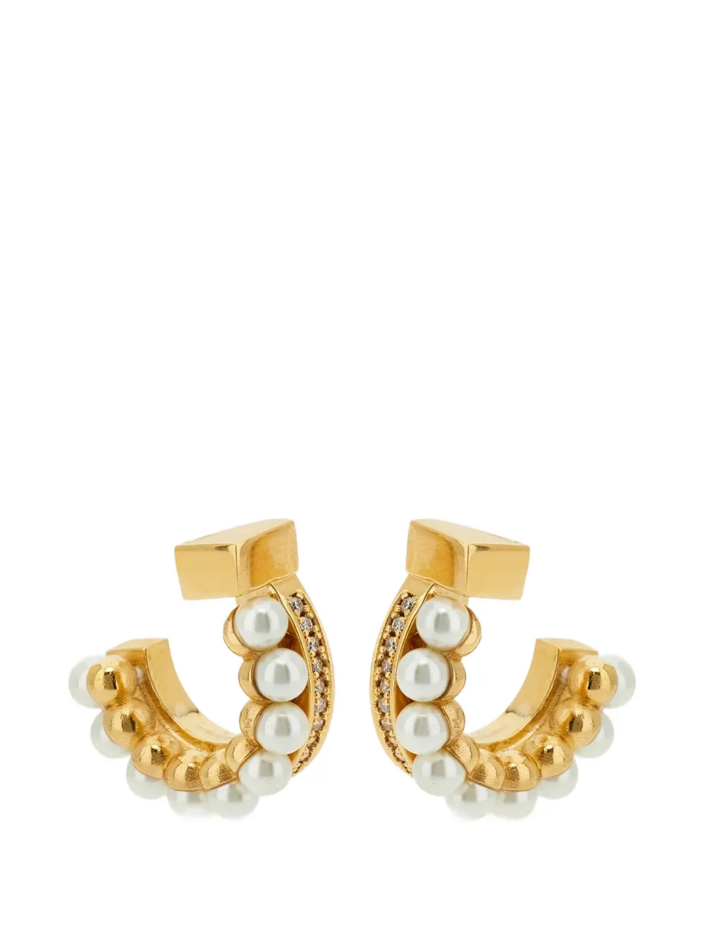 Ferragamo pearl-embellished earrings - Gold