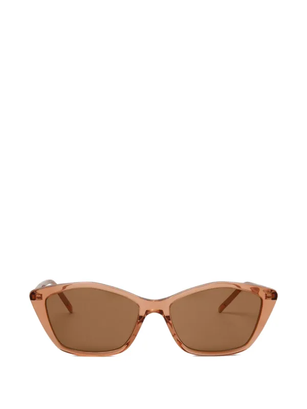 SAINT LAURENT クリアキャットアイサングラス Saint Laurent Eyewear キャットアイ サングラス | ニュートラル