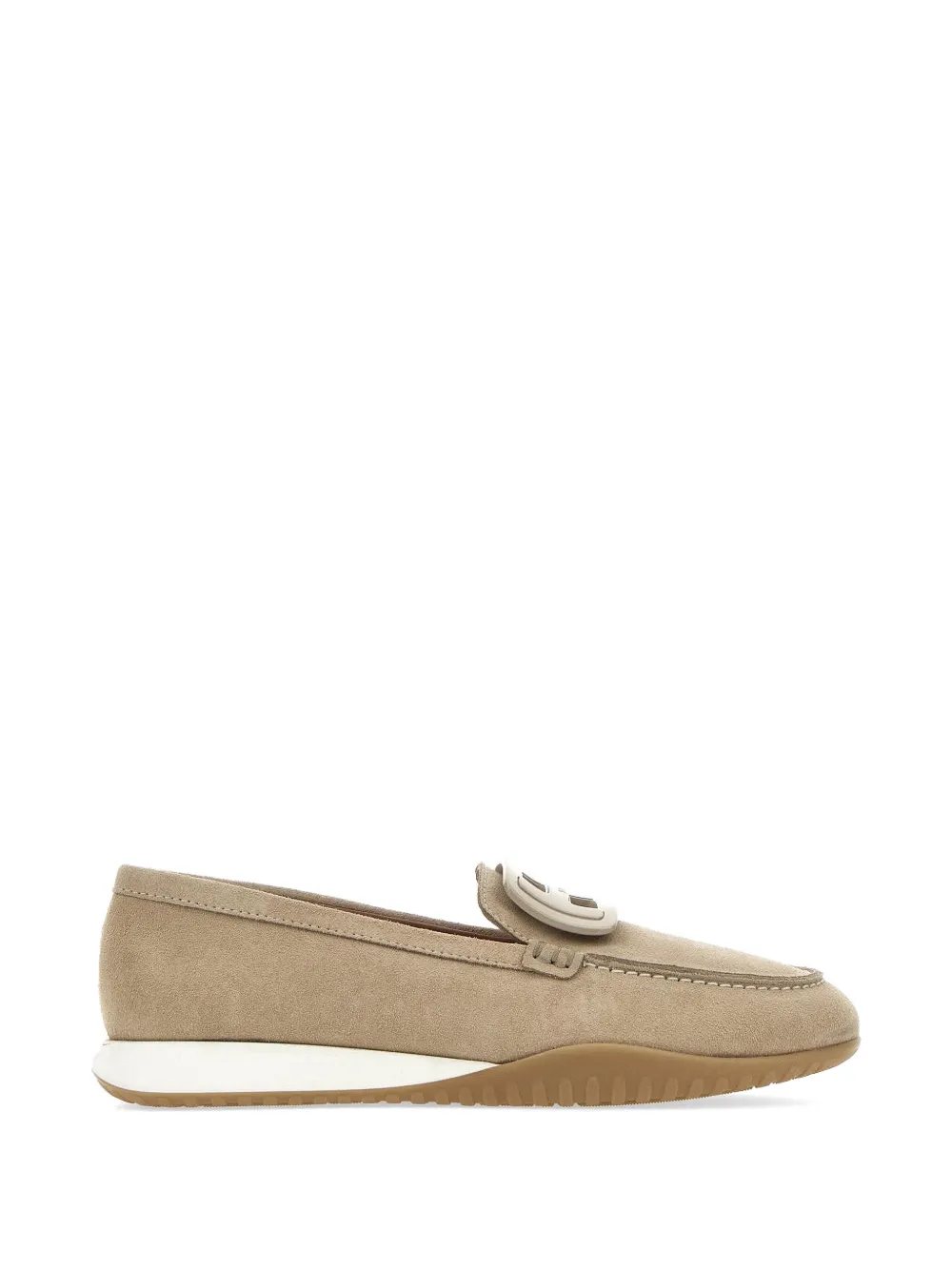 Hogan appliqué slip-on sneakers Beige