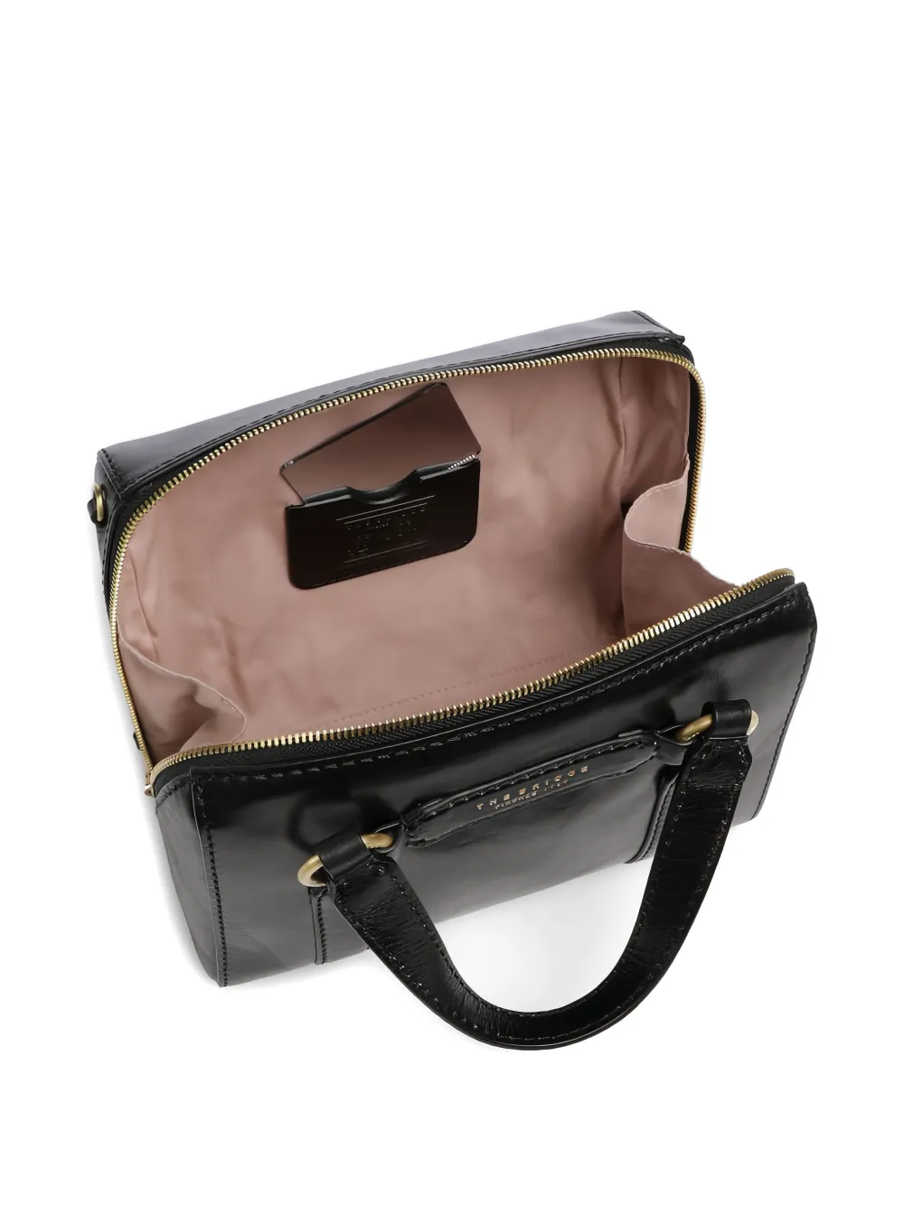 The Bridge Leren shopper Zwart