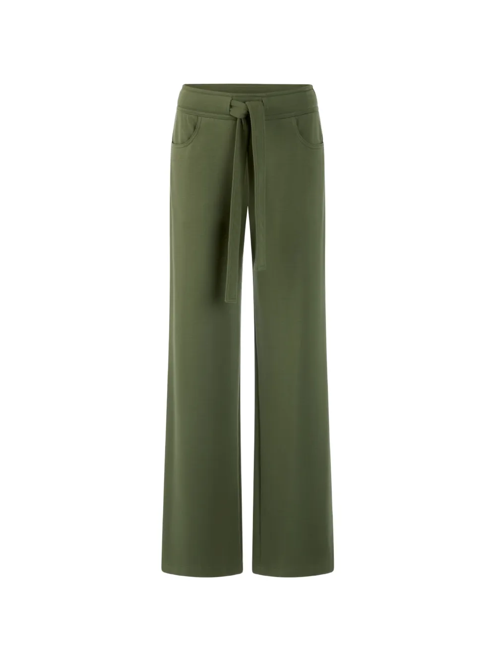 Marccain Belted Trousers In Green