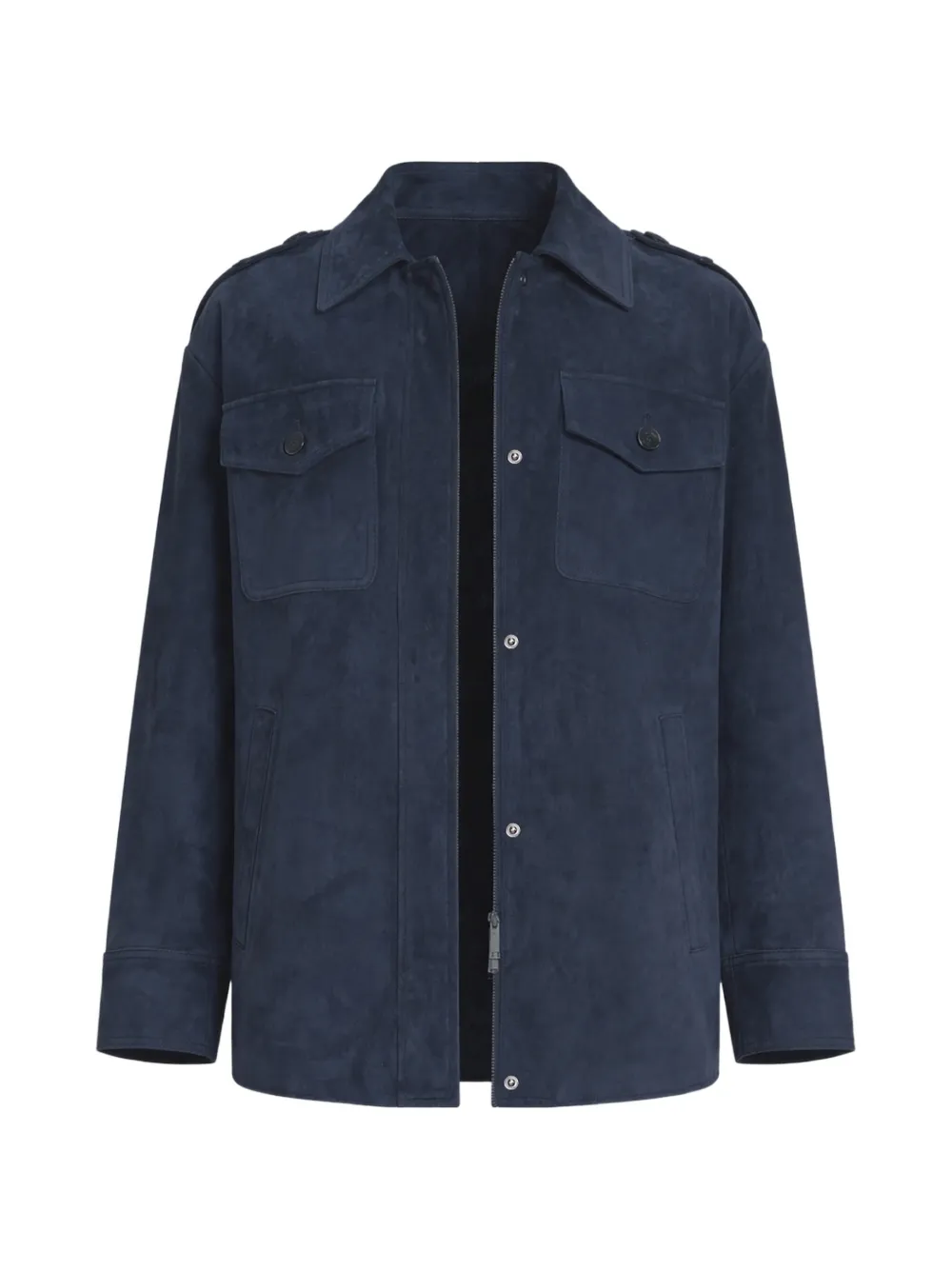 Self-Portrait flap-pocket jacket - Blu