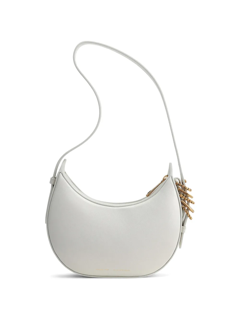 Dorothee Schumacher Borsa mini Dorothee Half Moon - Bianco