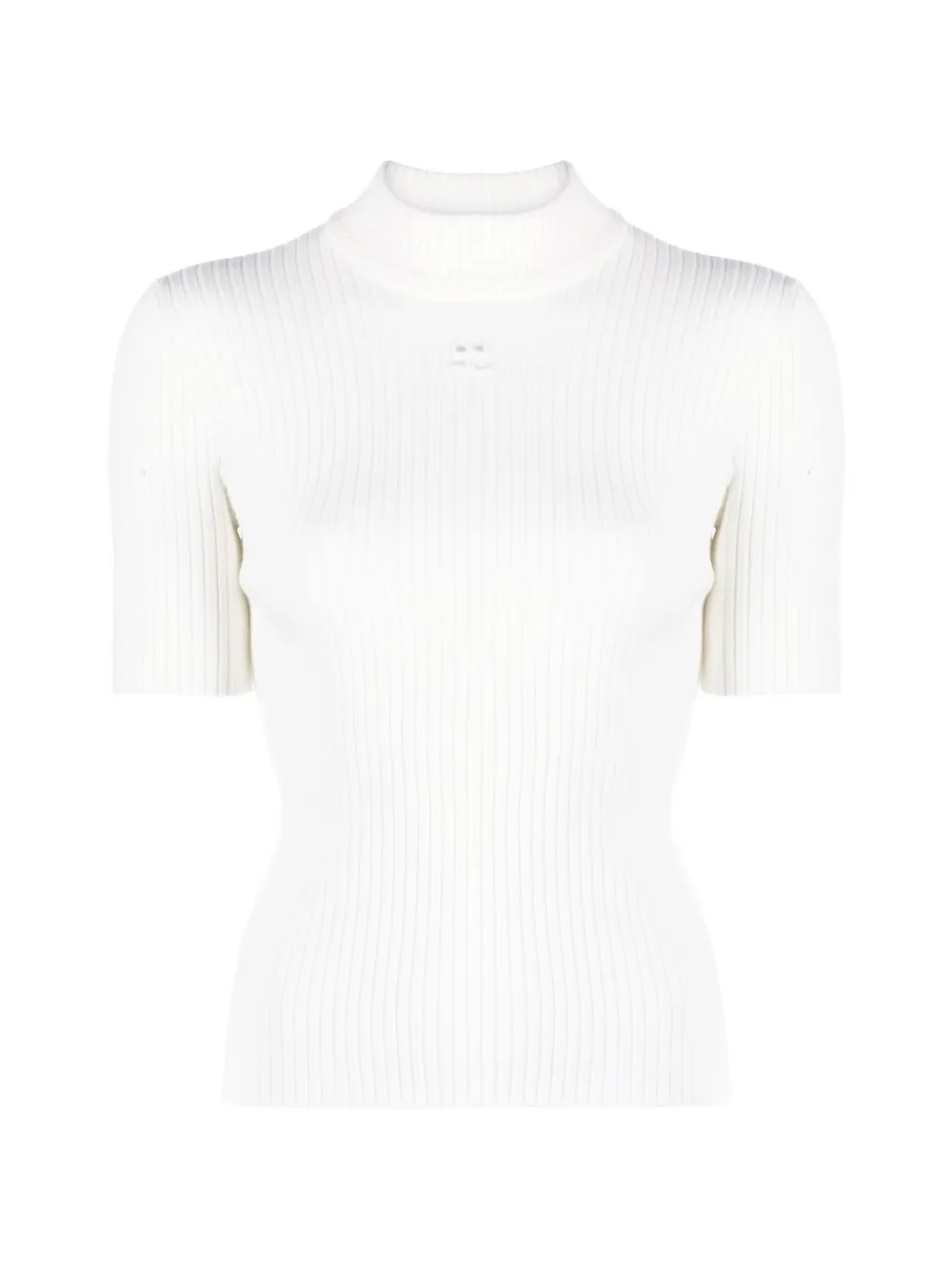 Courrèges ribbed-knit jumper - Bianco