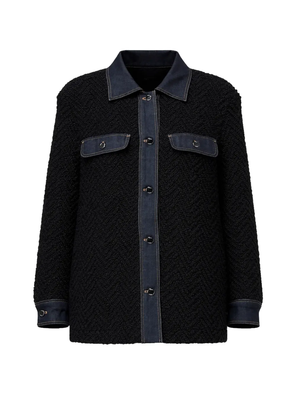 BOSS textured jacket - Nero