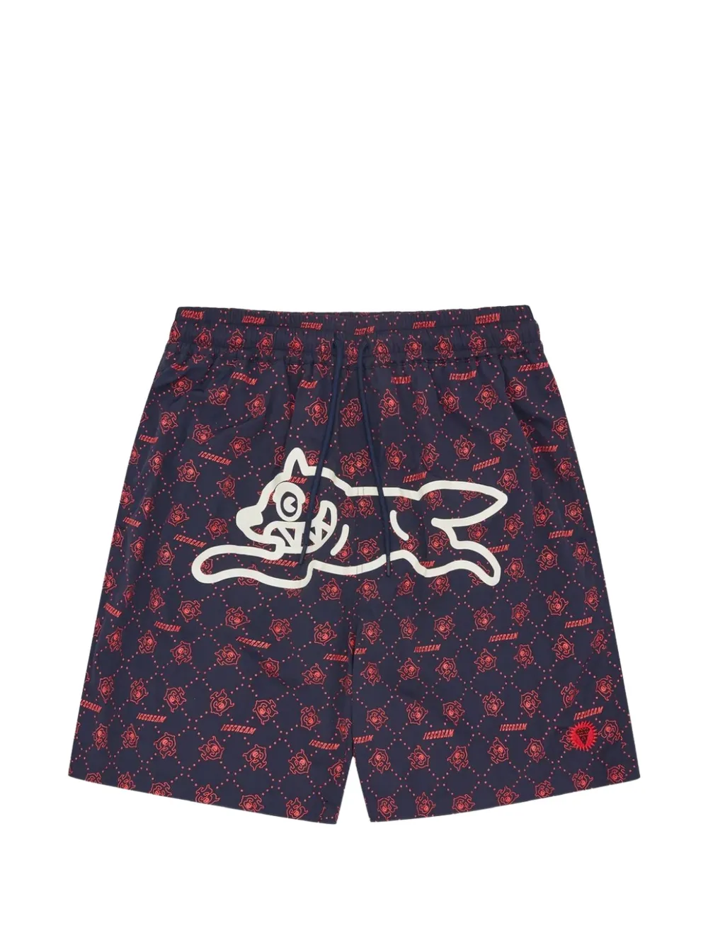 ICECREAM logo detail swim shorts - Blu