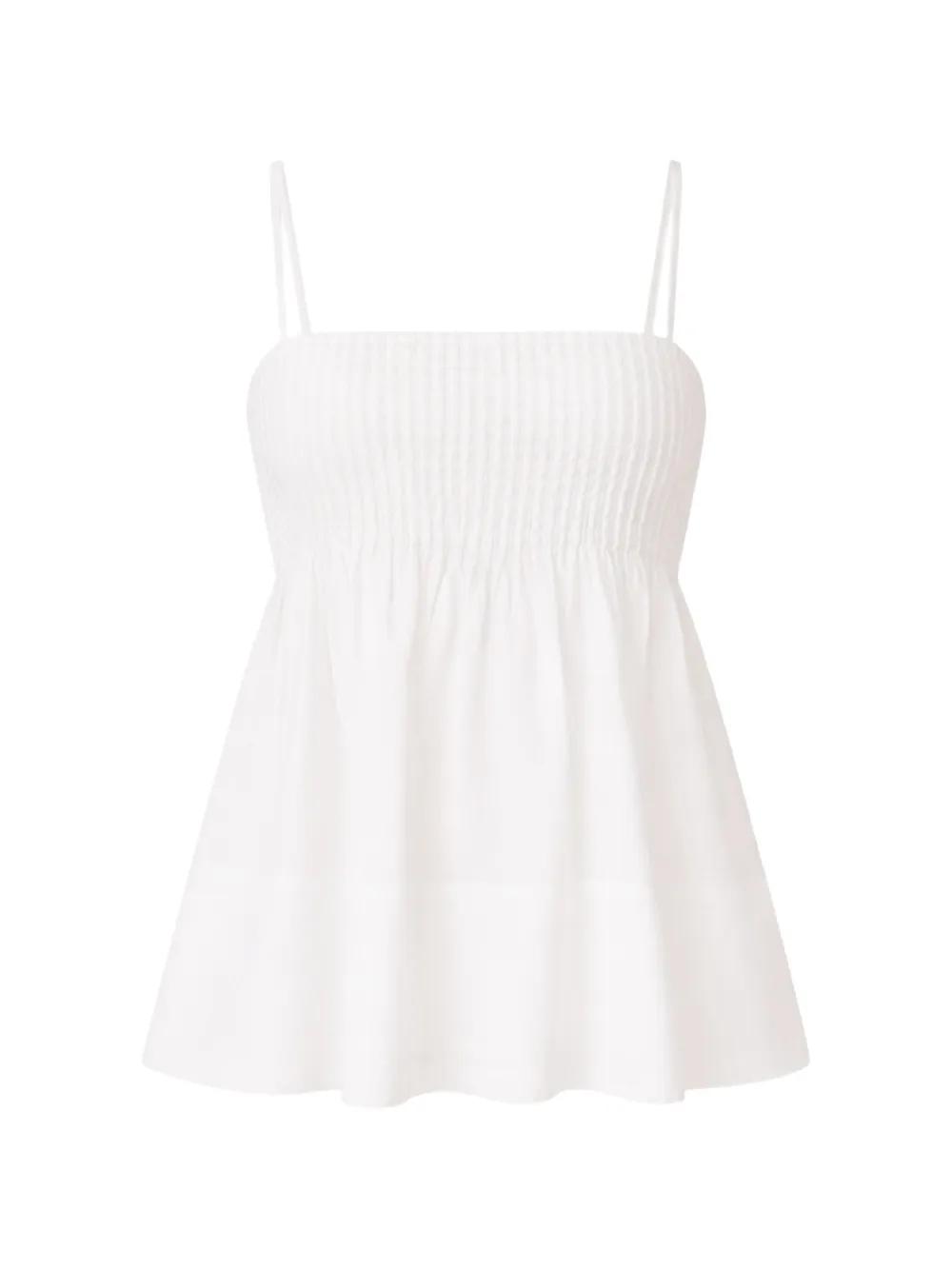 Reformation Cici shirred top - Bianco