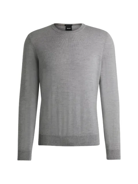 BOSS crew-neck long-sleeve sweater