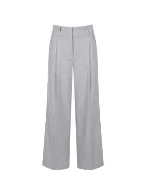 Brunello Cucinelli contrast-stitching Palazzo Pants | Grey | FARFETCH