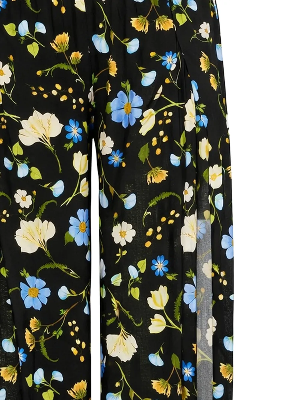 Seafolly Gelaagde broek met bloemenprint Zwart