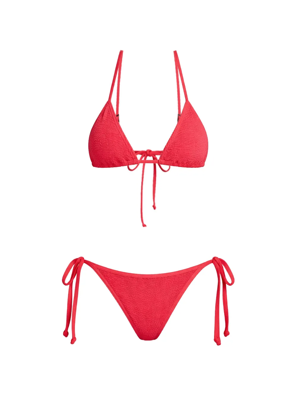 Bond-eye Luana triangle bikini top - Rot