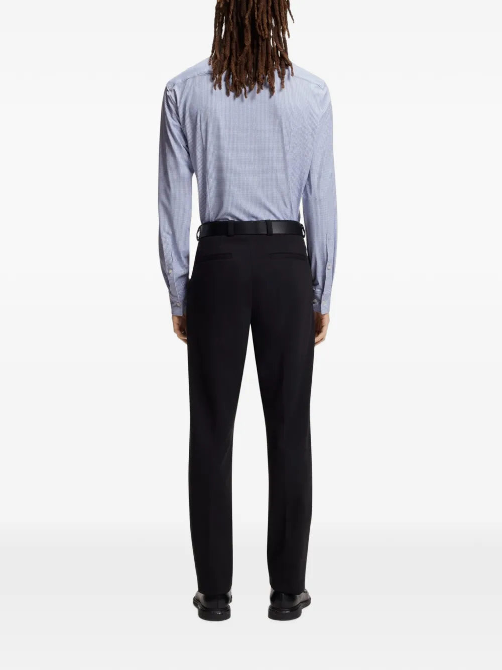 HUGO Overhemd met patroon Blauw