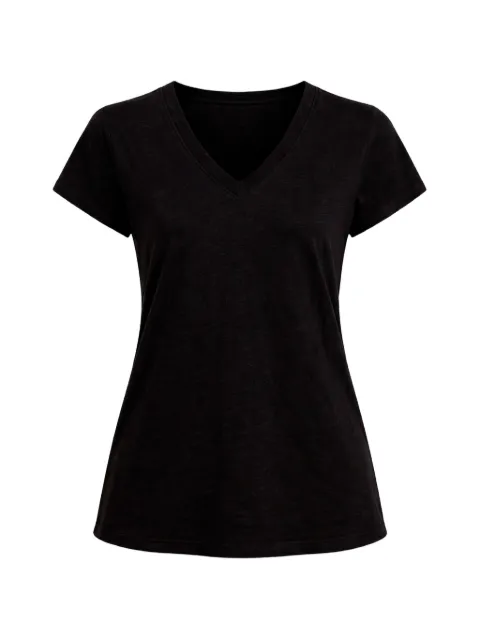 Velvet V-neck T-shirt