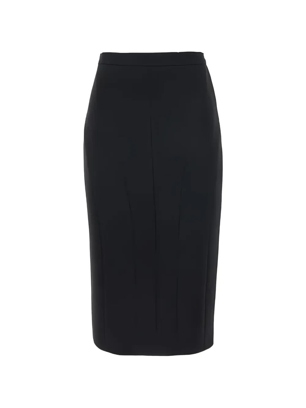 Max Mara zip slit midi skirt - Nero