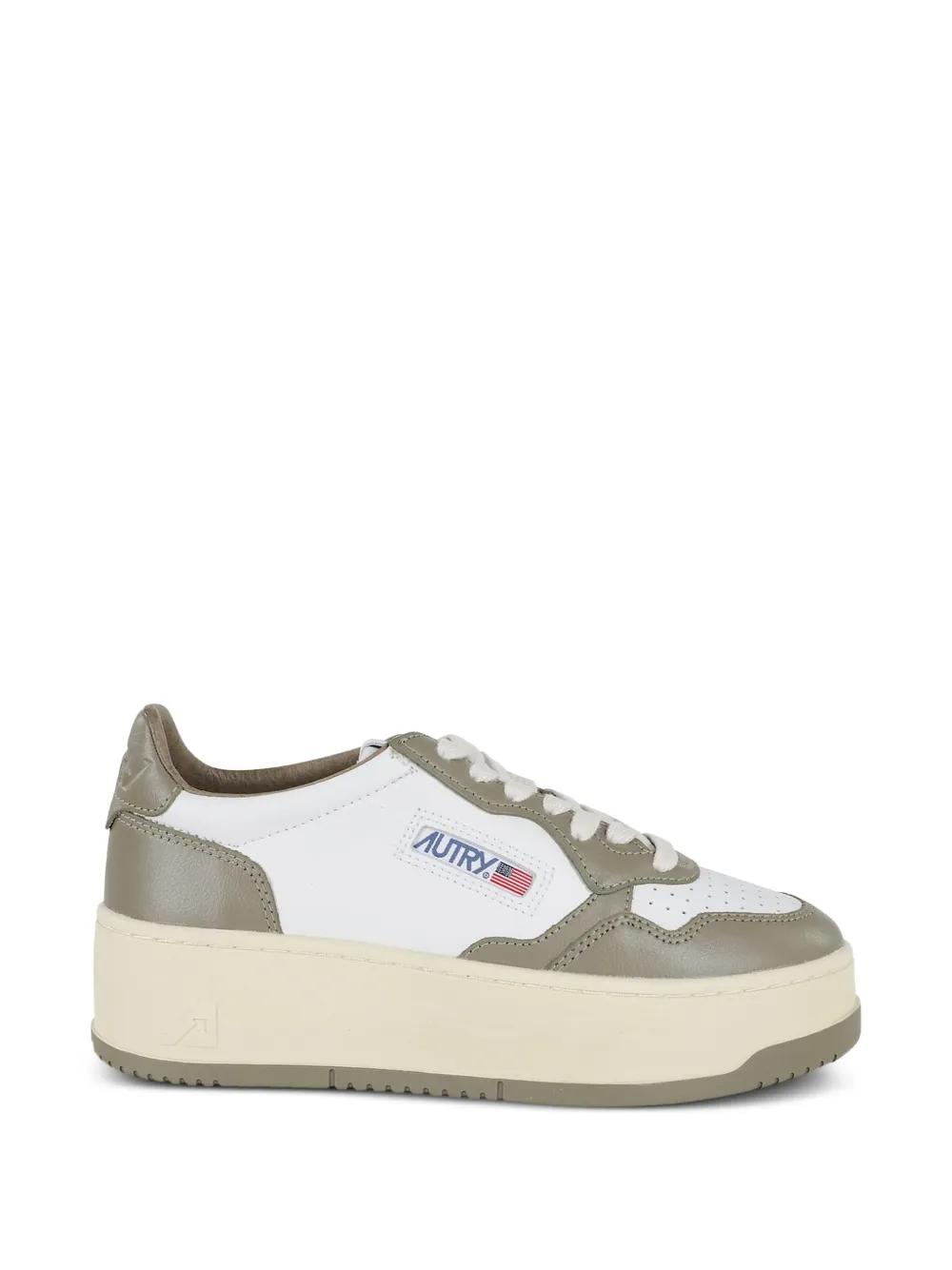 Autry platform-heel sneakers - Bianco